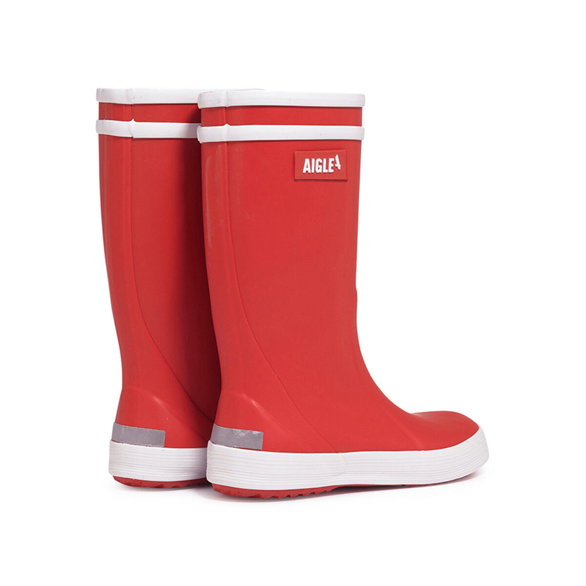 Botas de lluvia forradas LOLLY POP FUR UNISEX rojas 3/4