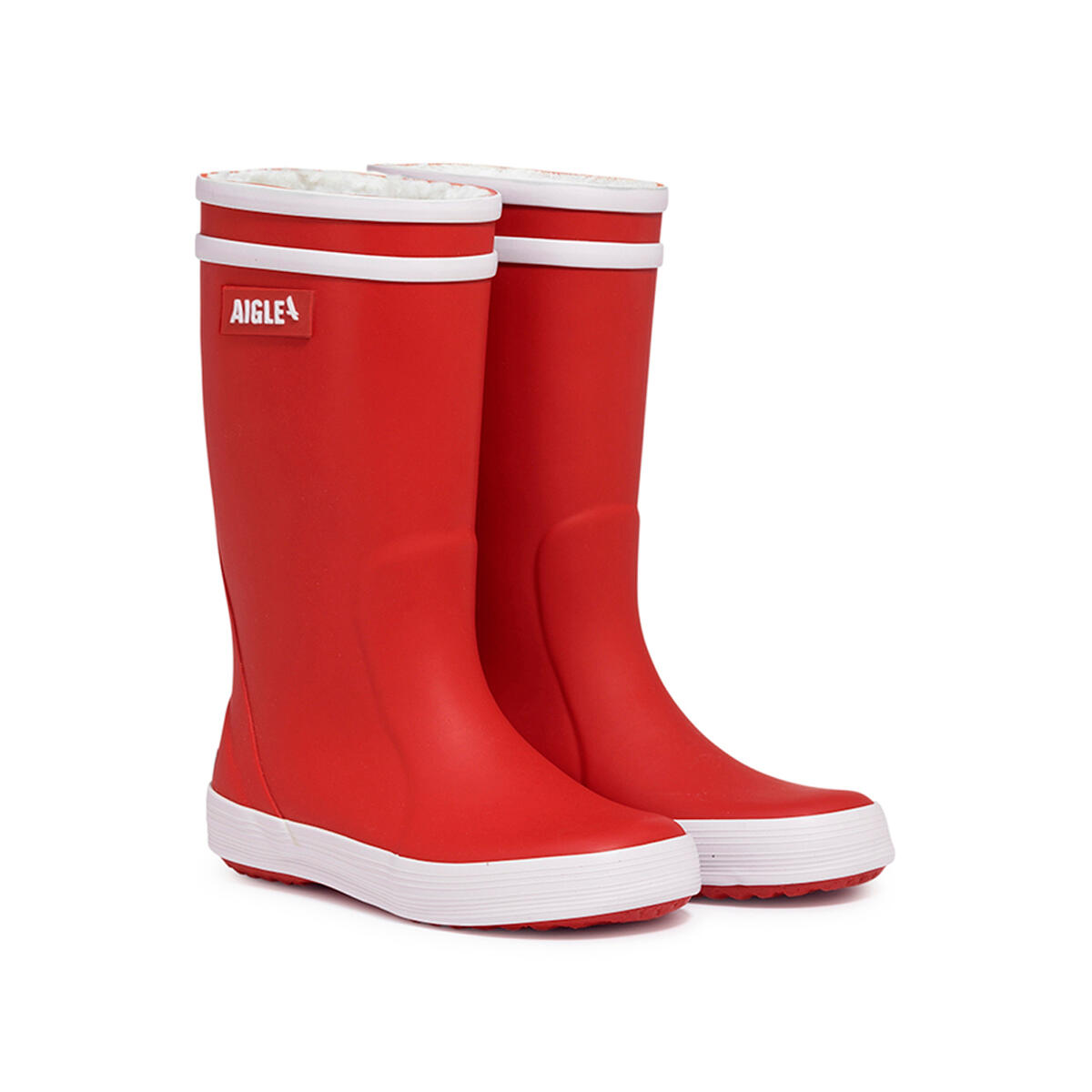 Botas de lluvia forradas LOLLY POP FUR UNISEX rojas 2/4
