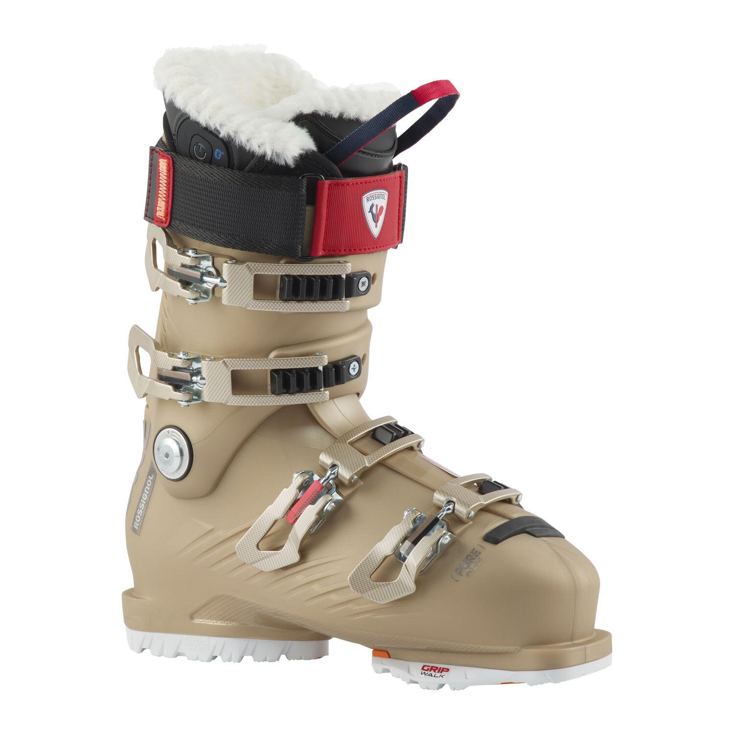 Rossignol - Chaussures De Ski Pure Pro Heat Gw Metal Gold Femme - Chaussures De Ski - Jaune - 22,5 Cm - Decathlon
