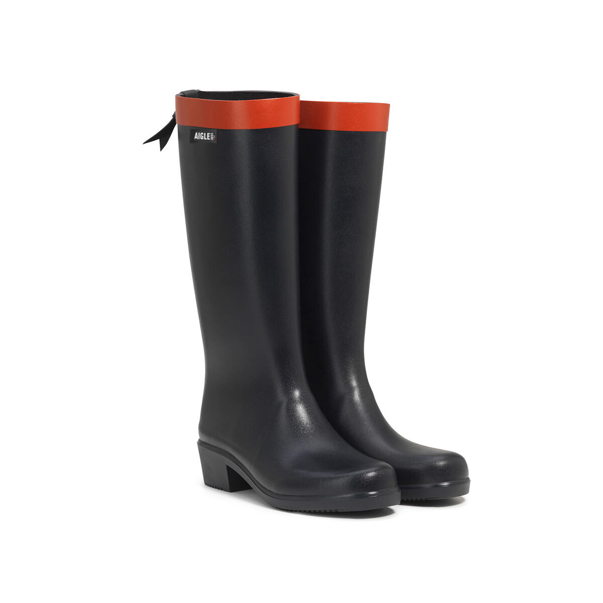 Botas de lluvia con tacón MYRICA azul 2/4