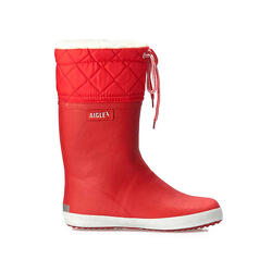 Bottes de pluie fourrées ajustable imperméables GIBOULEE ENFANT noir