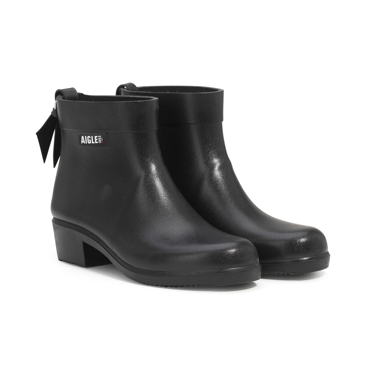 Aigle - Bottines De Pluie À Talons Imperméables Myrica Bottil Femme Noir - Bottillons - Noir - 37 - Decathlon