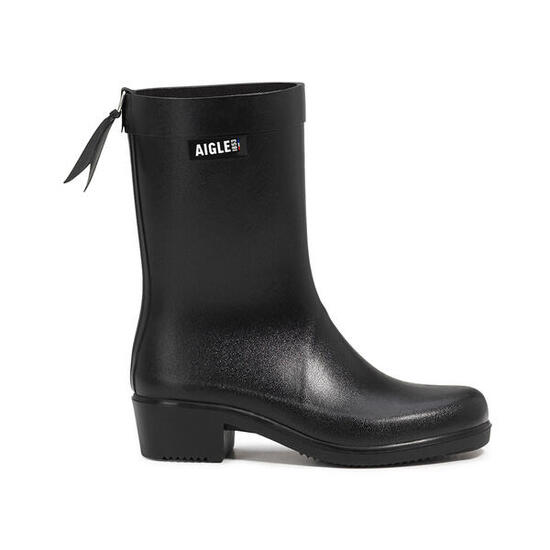 Bottines de pluie à talons imperméable MYRICA MID FEMME noir