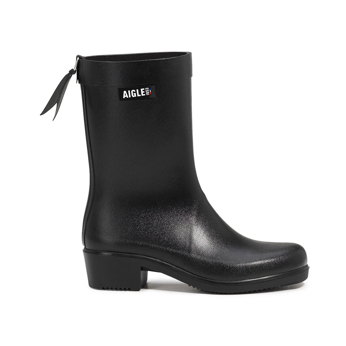 Aigle - Bottines De Pluie À Talons Imperméable Myrica Mid Femme Noir - Bottes - Noir - 40 - Decathlon