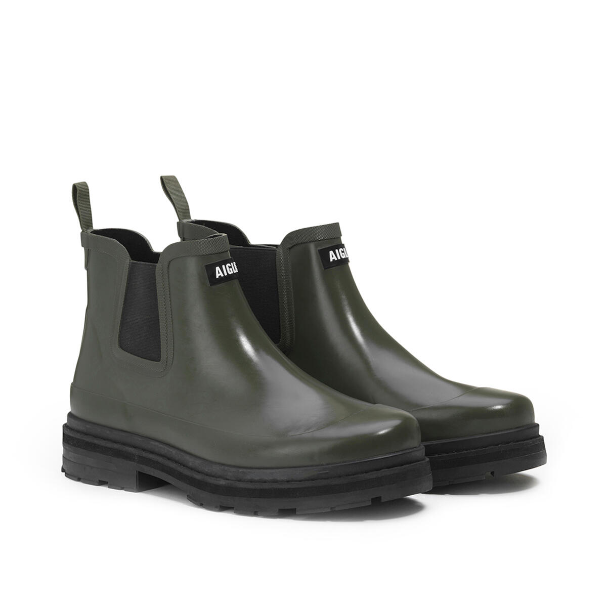 Botines de lluvia SOFT RAIN verdes 2/4