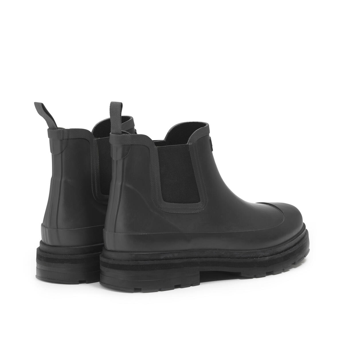 Botas de lluvia Aigle para hombre diseño moderno negro 3/4
