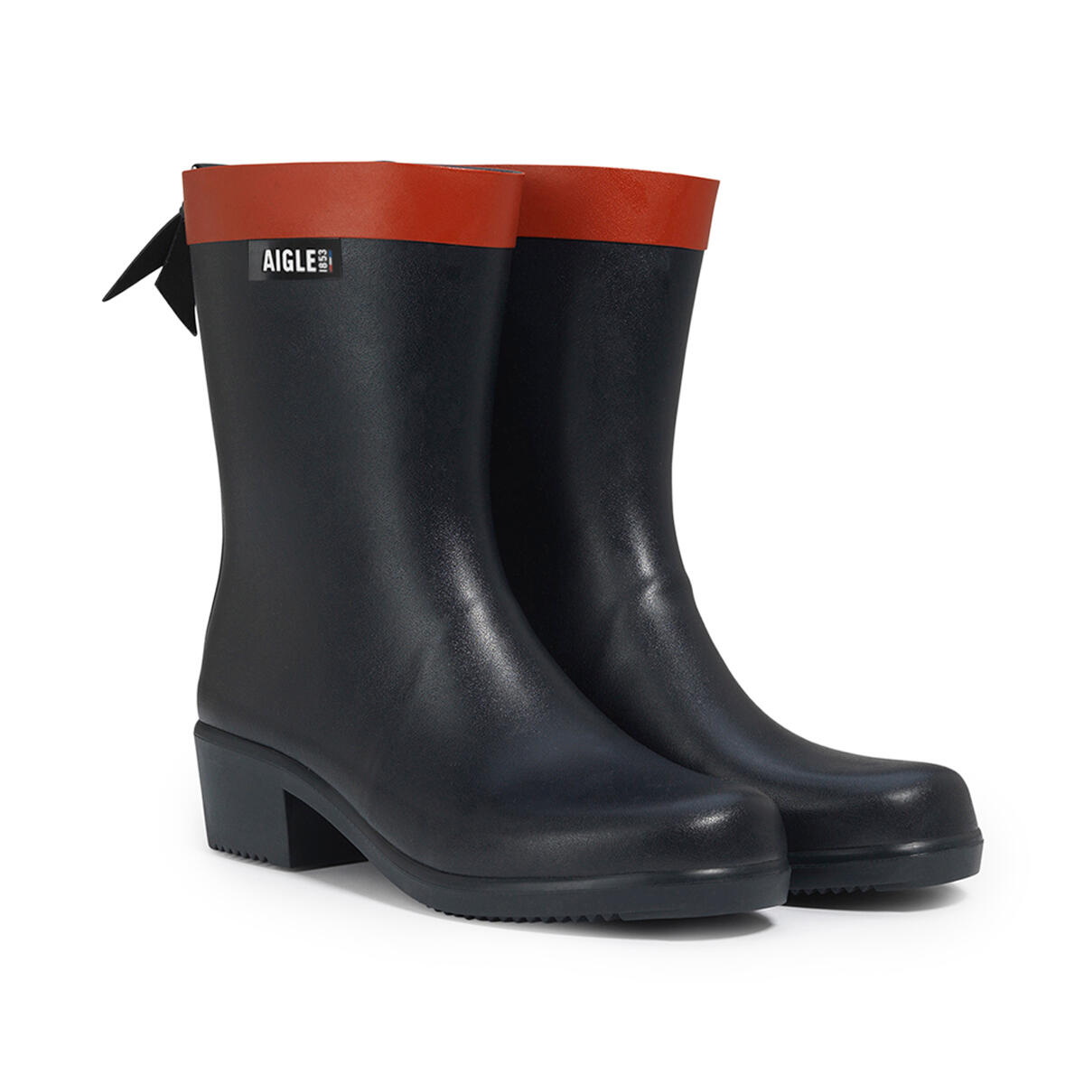 Bottine de pluie imperméable MYRICA MID Femme Bleu marine 2/4