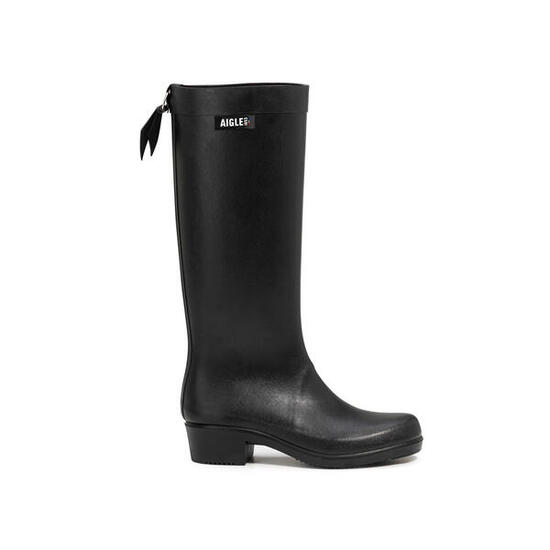 Bottes de pluie à talons imperméables MYRICA FEMME noir