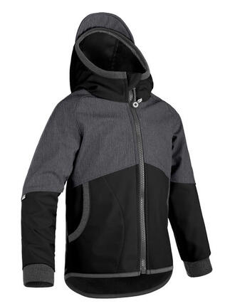 Ungefütterte Softshell-Jacke für Kinder Street, Schwarz