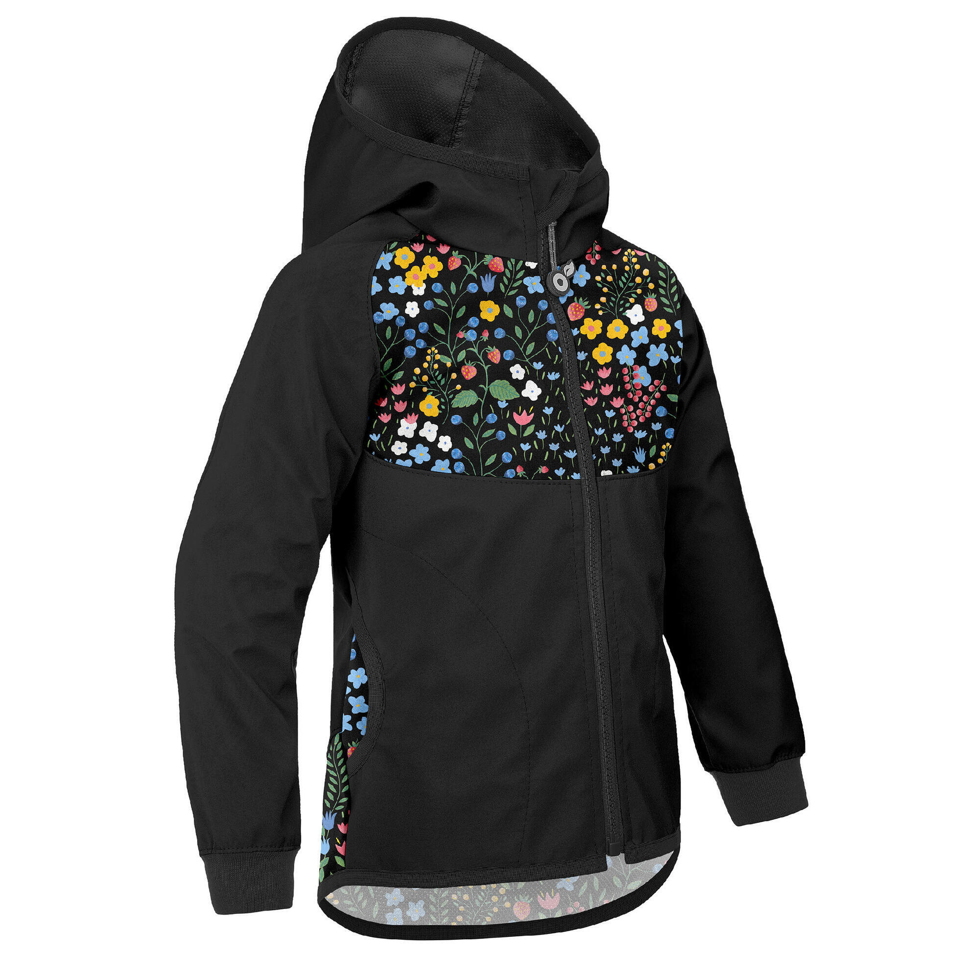 UNUO Dětská softshellová bunda bez zateplení Basic, Černá, Zahrada