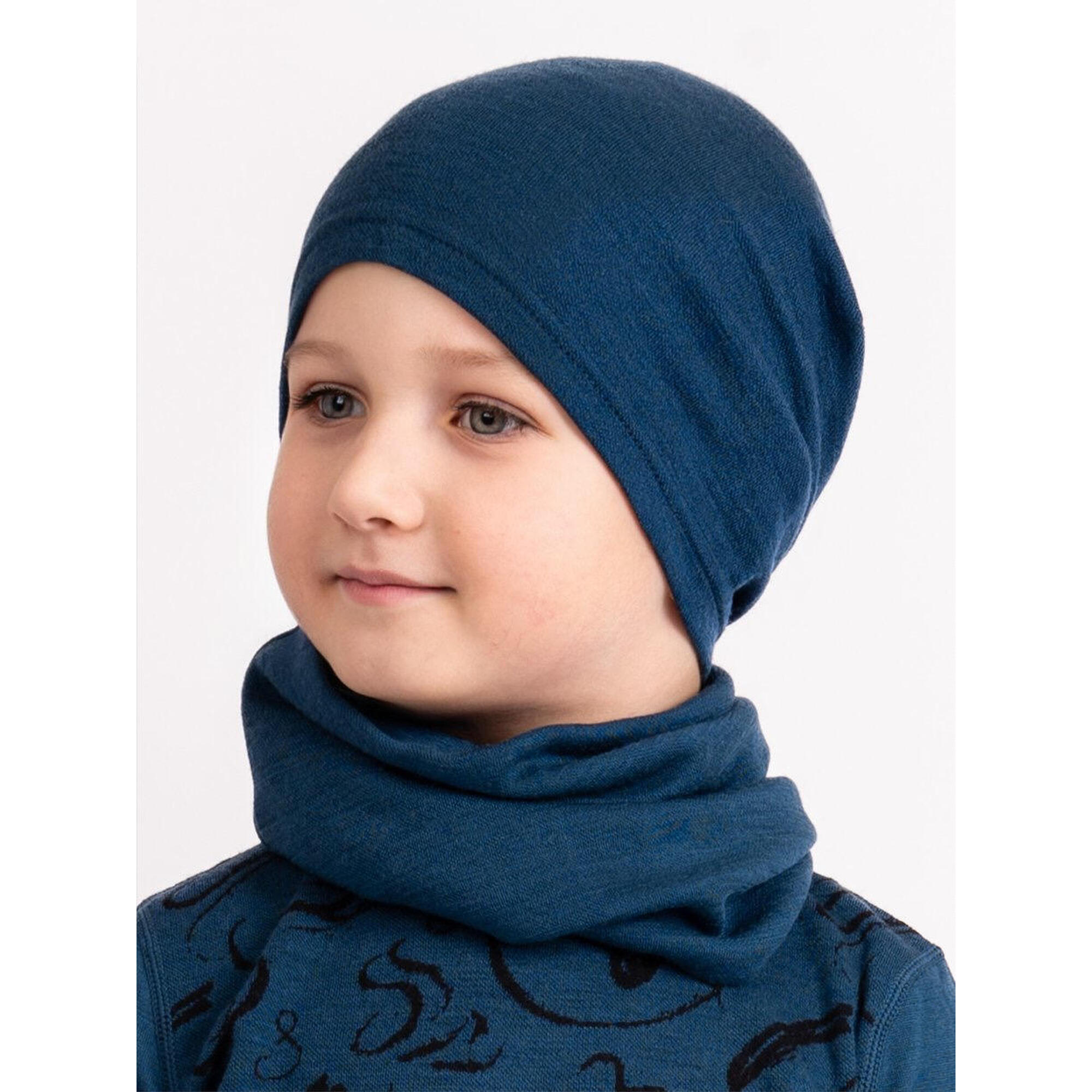 UNUO Dětská merino čepice Homeless