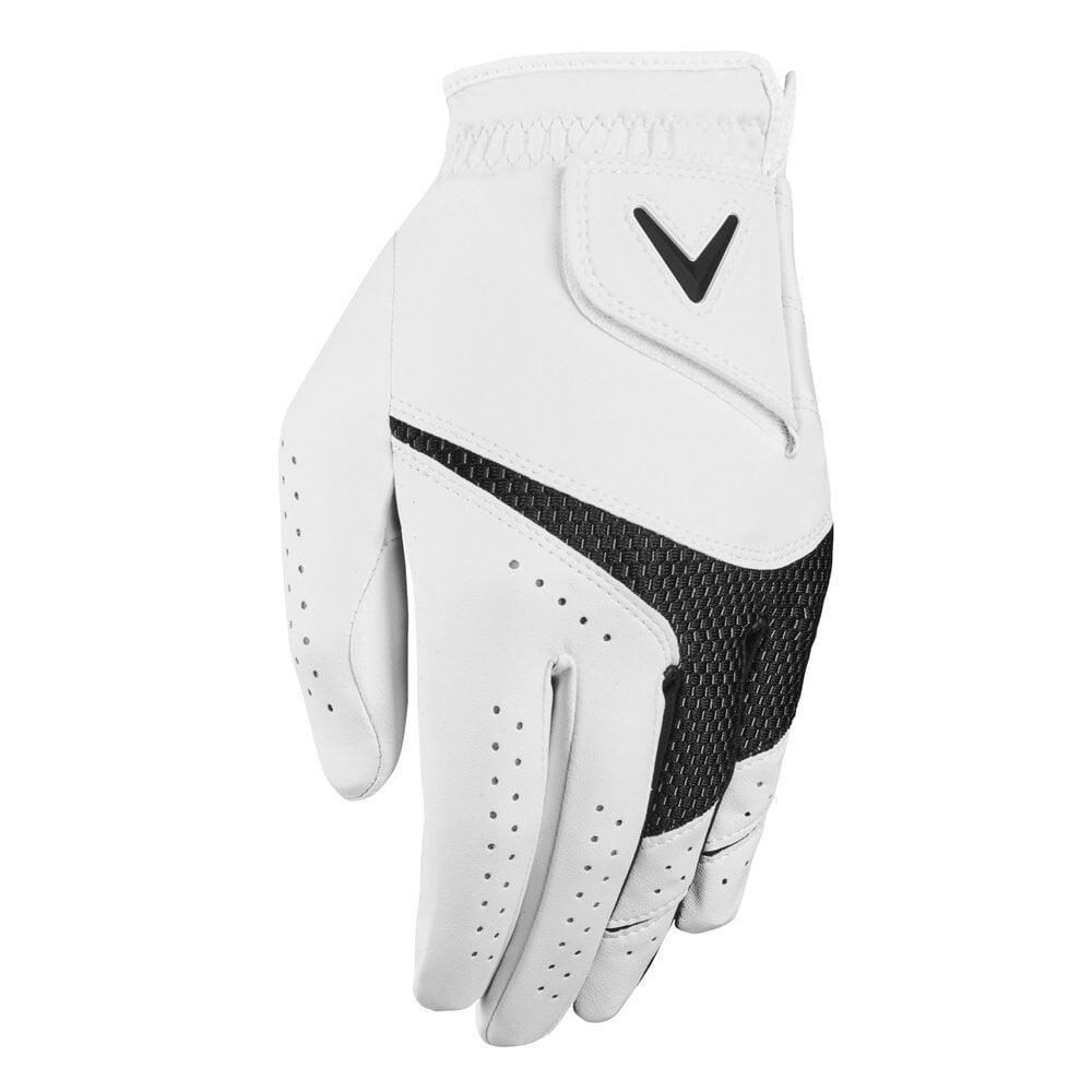 Callaway Mens Weather Spann 2 Pack Golf Glove - White