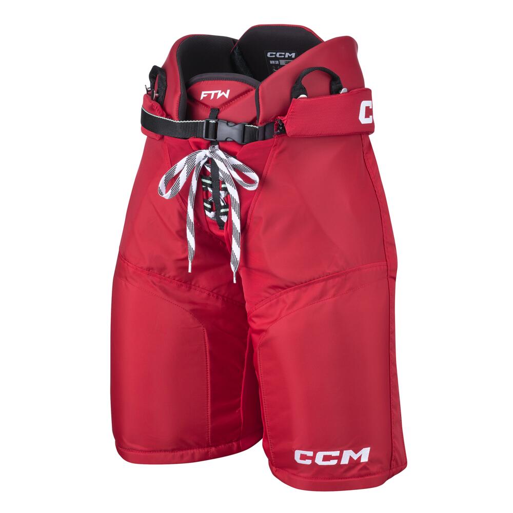 Calças Hóquei no Gelo Vermelho Adultos CCM Tacks XF