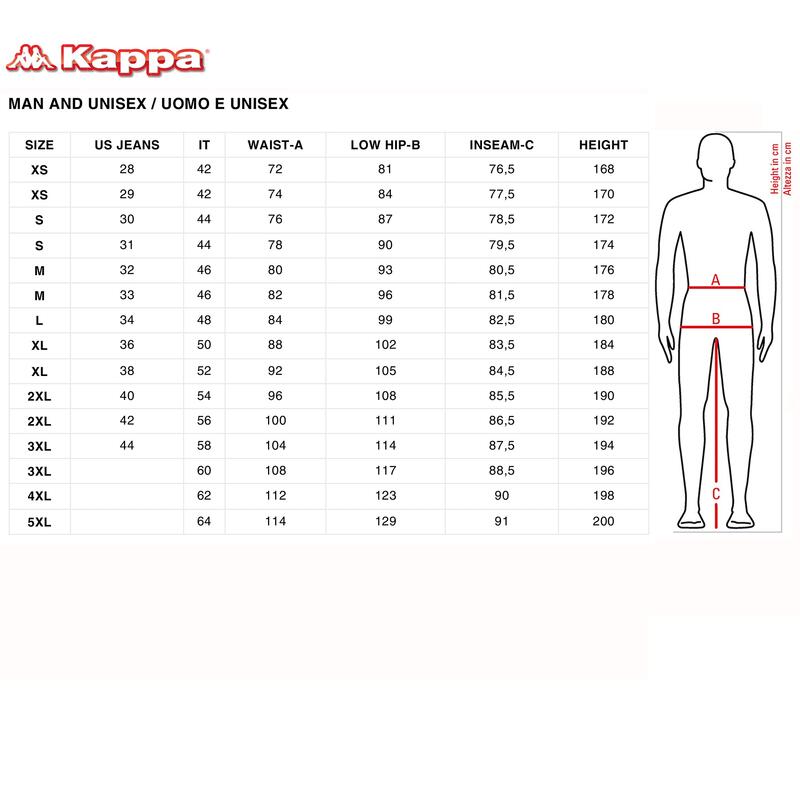 kappa pantaloncini da bambino in cotone nero da allenamento