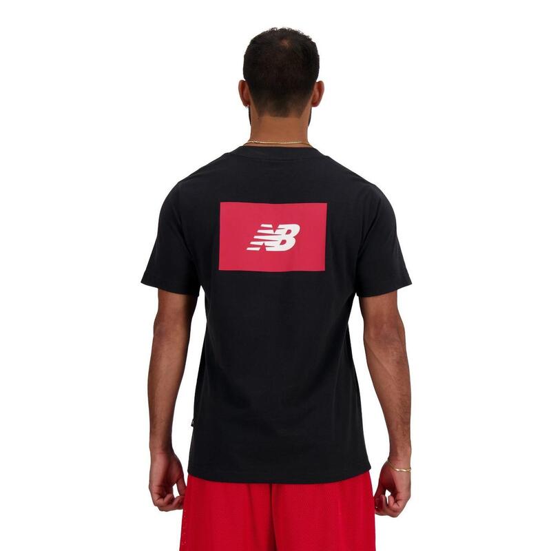 Camiseta de manga corta para Hombre New balance Logo nb Negro