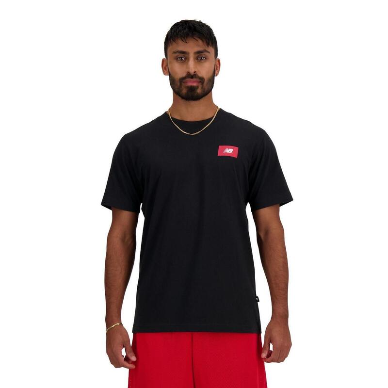 Camiseta de manga corta para Hombre New balance Logo nb Negro