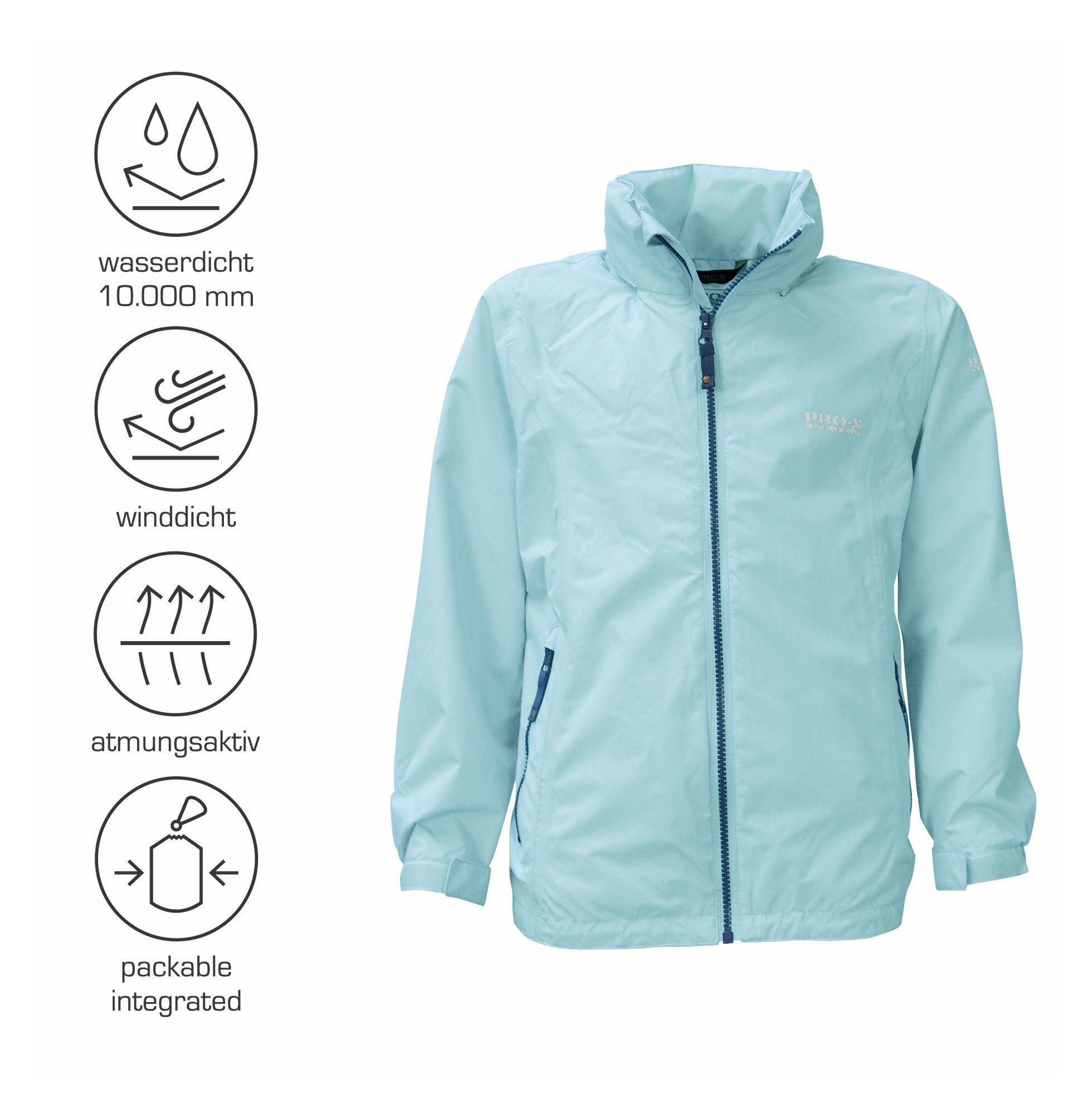 Veste de pluie fille LINA bleu topaze - bleu 3/3