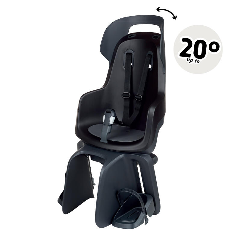 Kinderzitje achter Bobike Go Maxi RS met dragerbevestiging (CFS) en slaapstand -