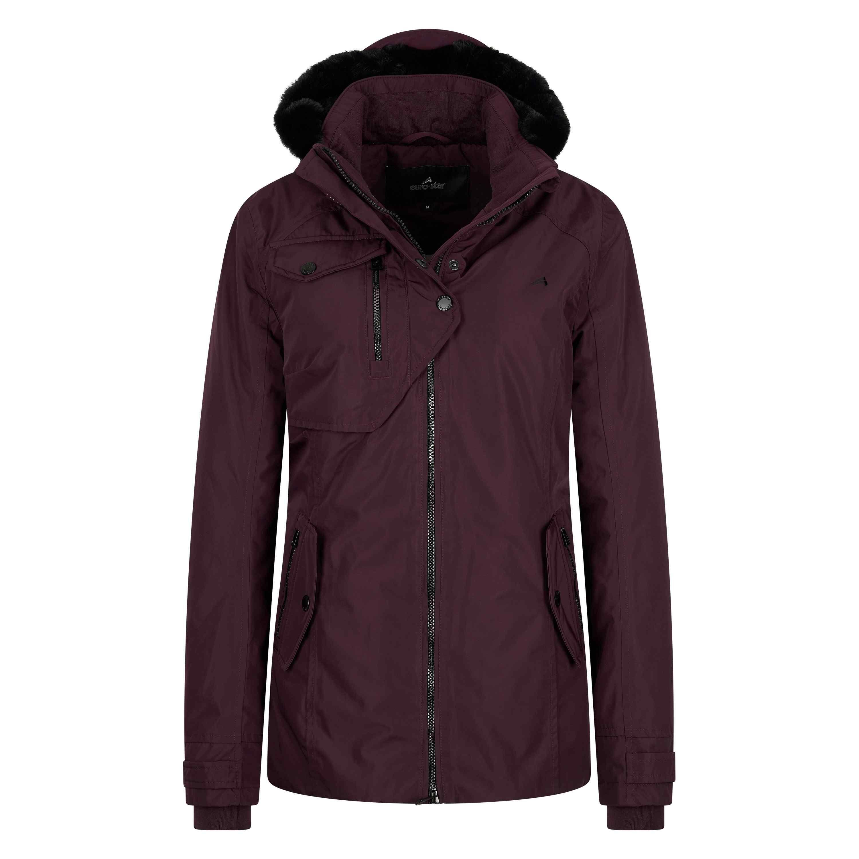 Euro-star - Parka Femme Euro-star Lajana - Poncho - Noir|rose - 38 S - Decathlon