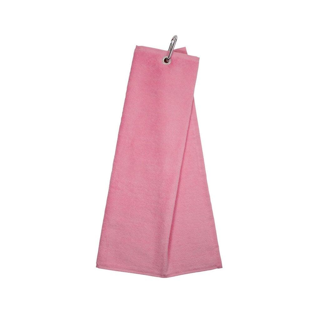 PLAIN Velour Trifold Towel - Pink 1/1
