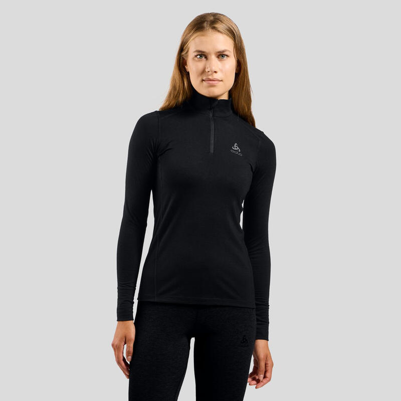 BL TOP turtle neck l/s half zip MERINO 2