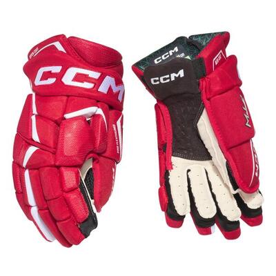 Guanti da hockey Jetspeed FTW da donna per adulti neri/bianchi 355 cm