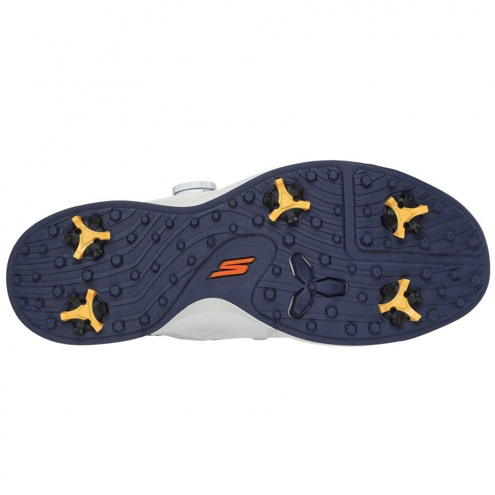 Skechers GO GOLF ELITE VORTEX Slip Ins - White/Navy 3/5