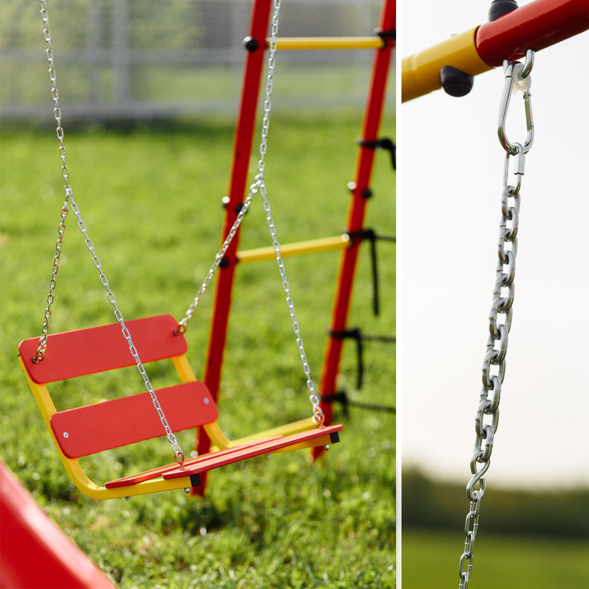 Schaukelsitz Kettenschaukel für Garten Outdoor Klettergerüst 6/6