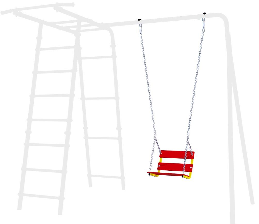 Assento de baloiço de corrente para jardim, estrutura de escalada ao ar livre