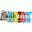 TOSSIT Jeu de Fléchettes Ventouse Silicone, Family Pack, Rouge Cyan Bleu Jaune