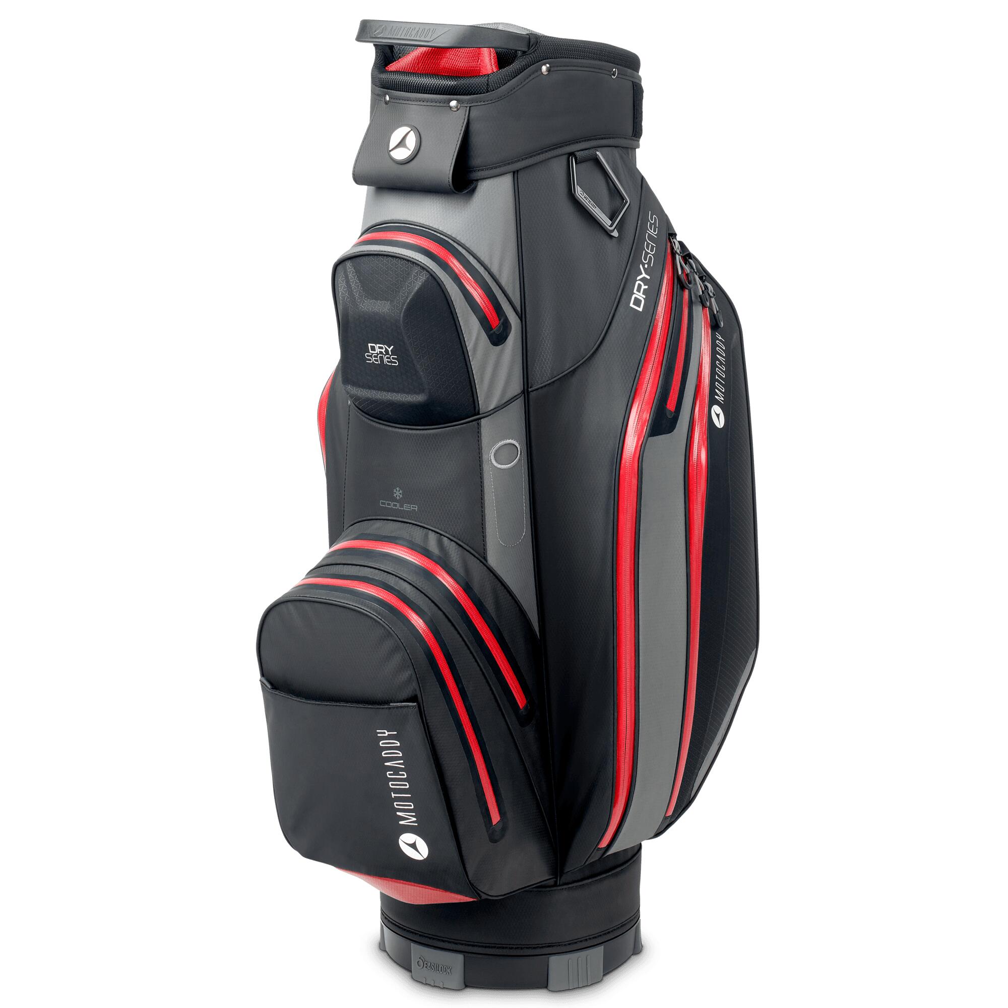 Motocaddy Cartbag Dry Series Zwart Rood 1/3