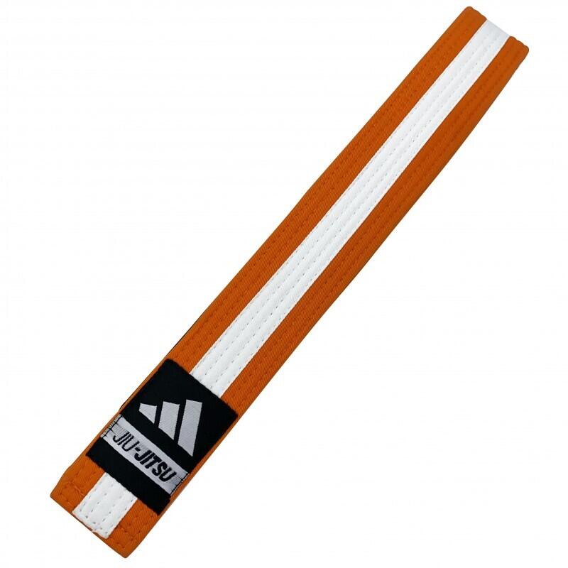Adidas - Ceinture Jiu-jitsu Brésilien Enfant Adidas - Ceinture De Kimono - Blanc|orange - M3 - Decathlon