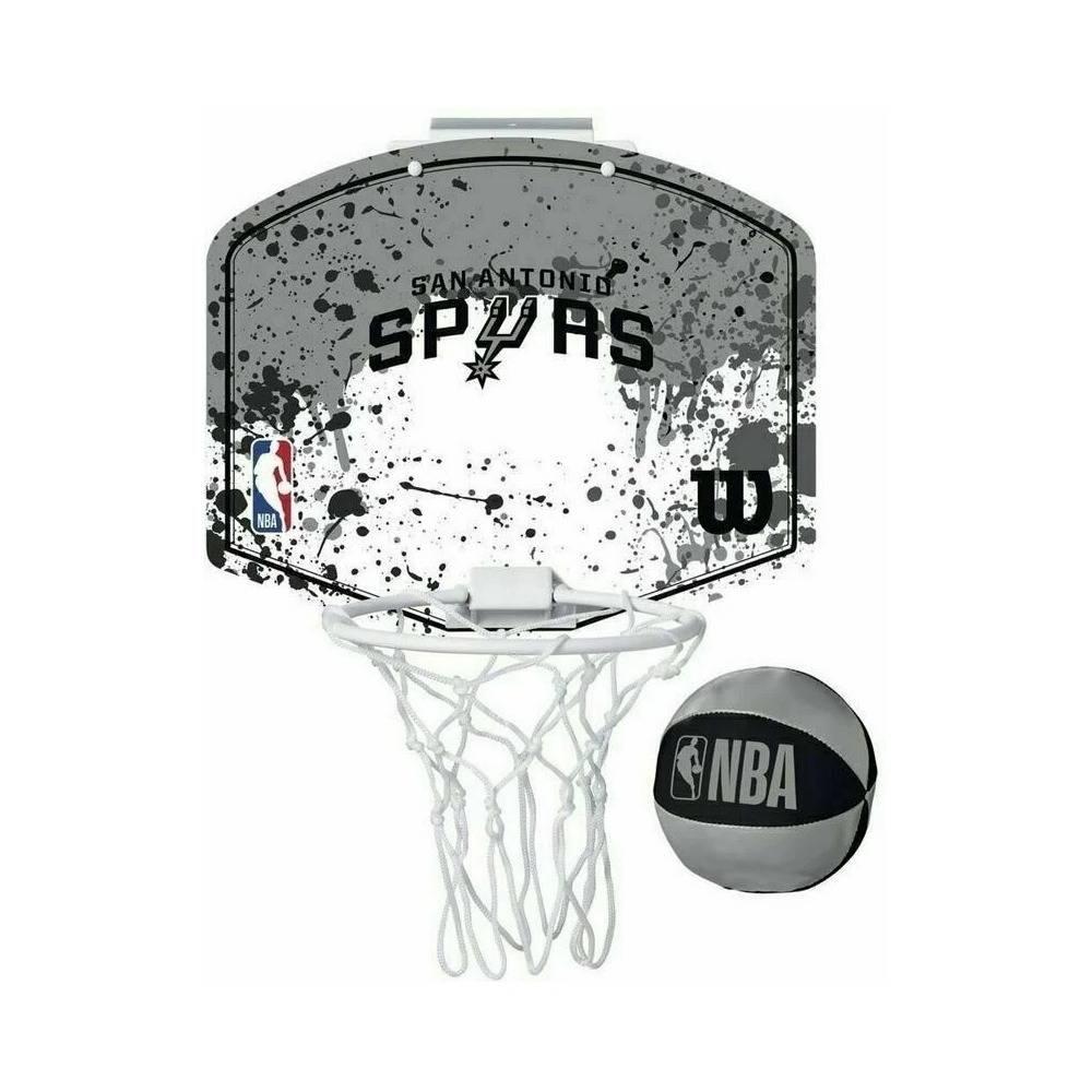 Childrens/Kids San Antonio Spurs Mini Basketball Hoop Set (Grey)