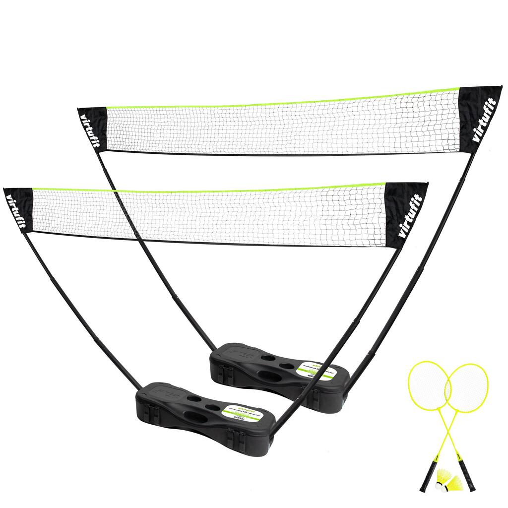 2-in-1 Portable Badminton and Tennis Set - Including Case and Rackets
