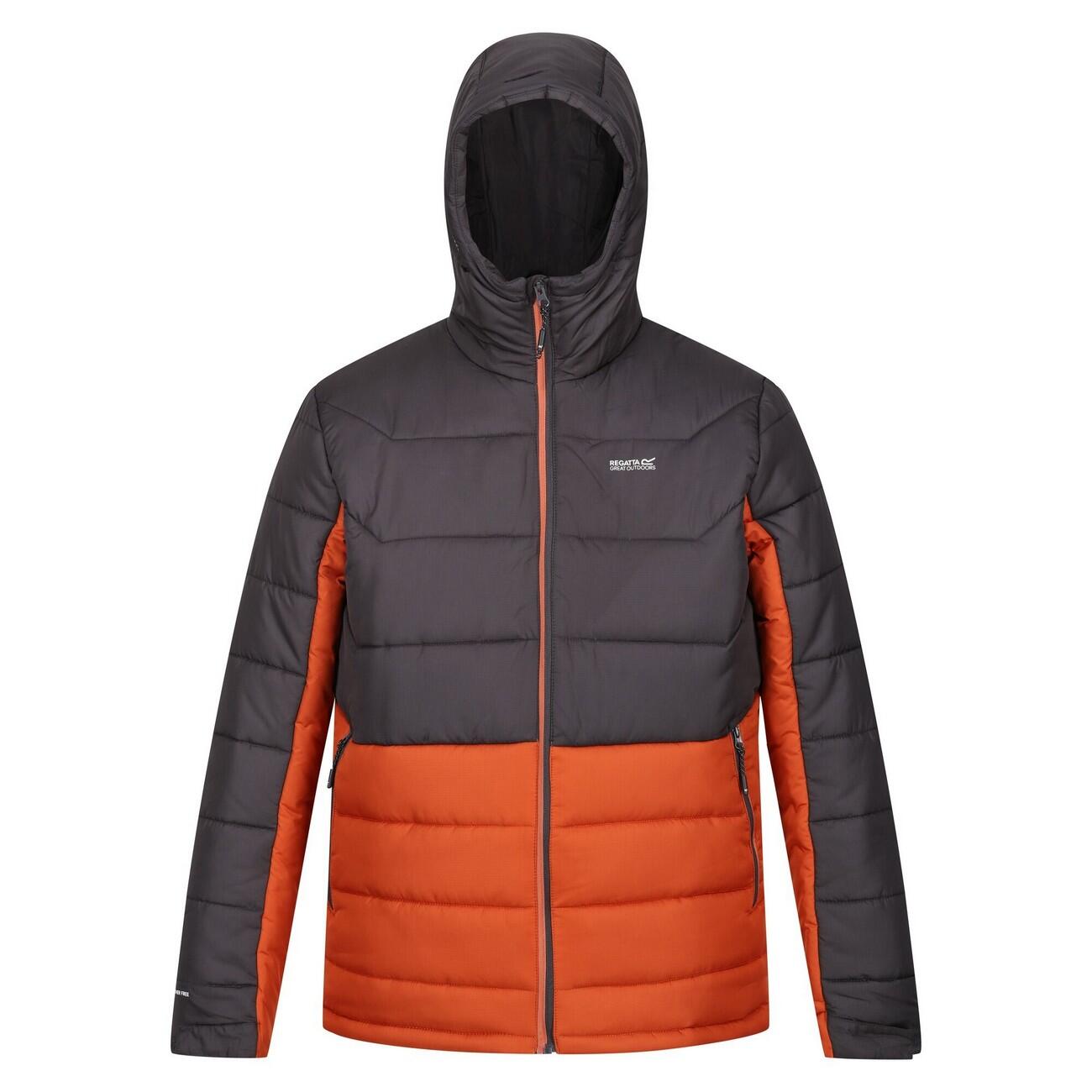 Men's NEVADO down jacket (Burnt Orange / Ash)