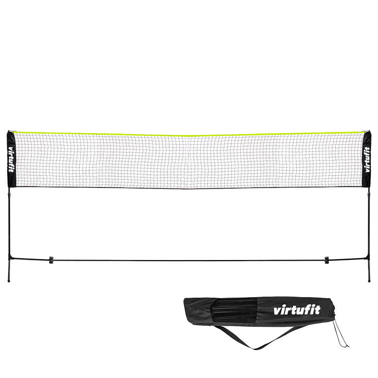 Virtufit - Filet De Badminton Et Tennis  - 510 Cm - Avec Sac De Transport - Filet De Badminton - Noir - Taille Unique - Decathlon