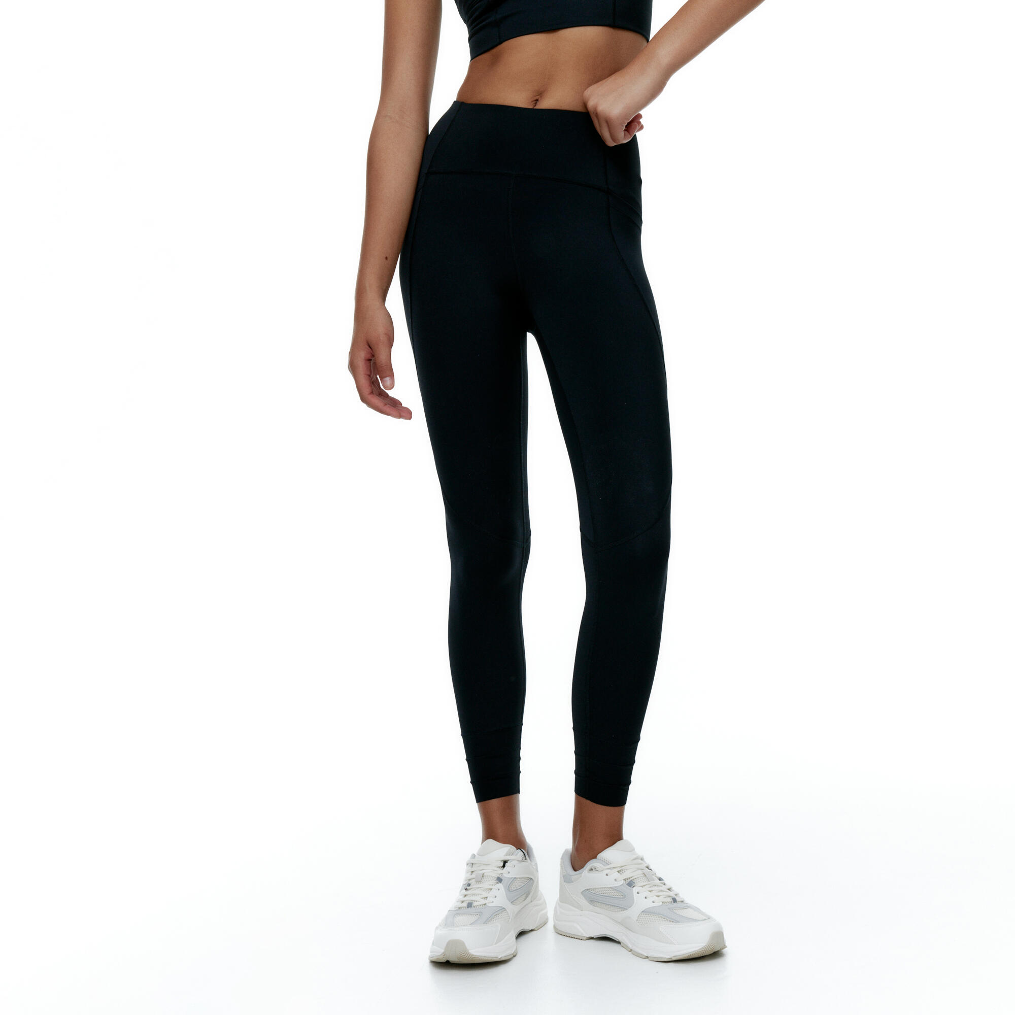 Conjunto sportivo Top+Legging Taijitu&Diardi Bicolore da donna Black Limba 5/7