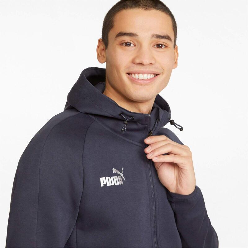 Pulóver Puma Teamfinal Casuals Hooded Jkt, Kék, Férfiak