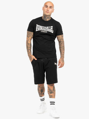 Lonsdale heren t-shirt & shortset regular fit moy