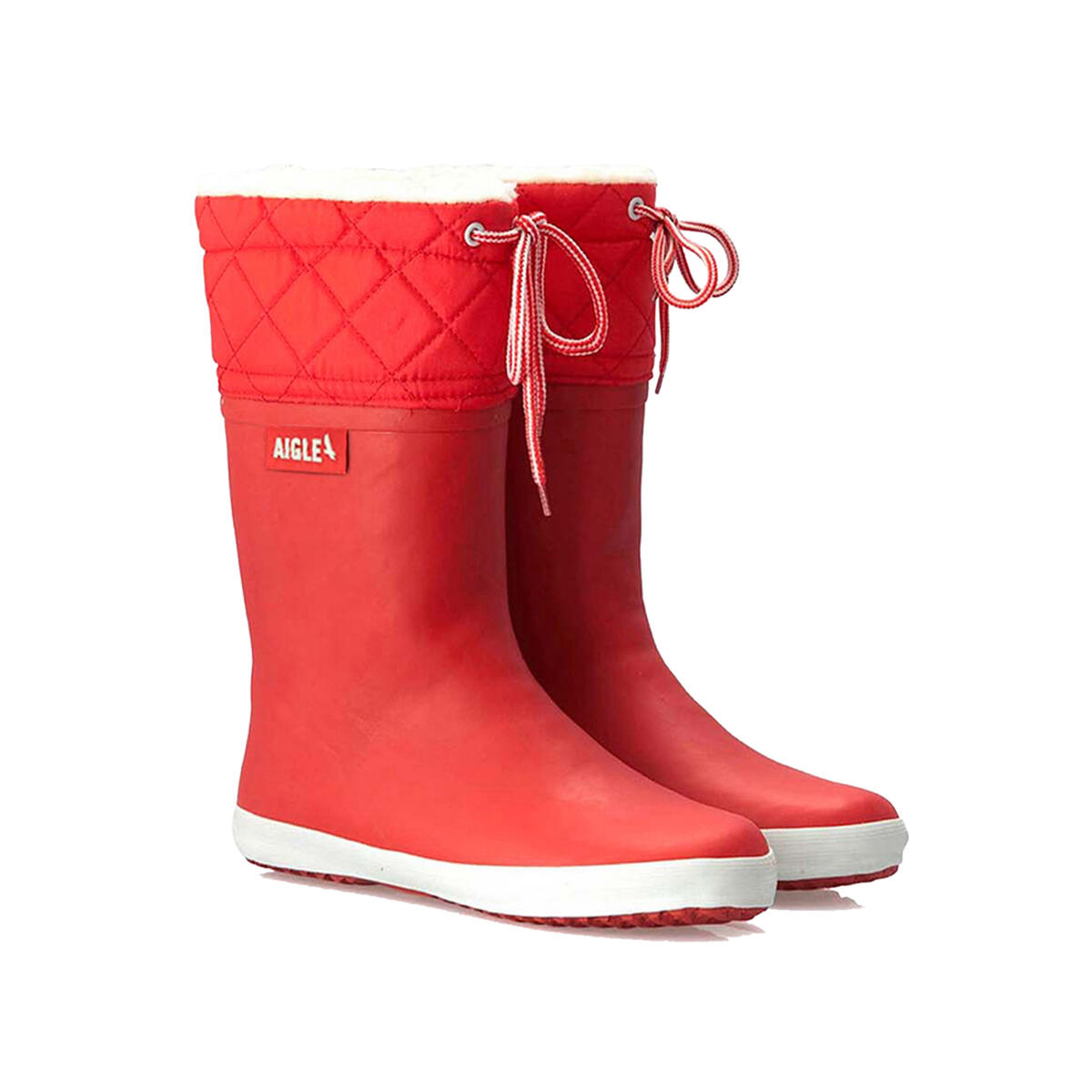 Botas de chuva forradas ajustáveis GIBOULEE UNISEX vermelhas 2/3