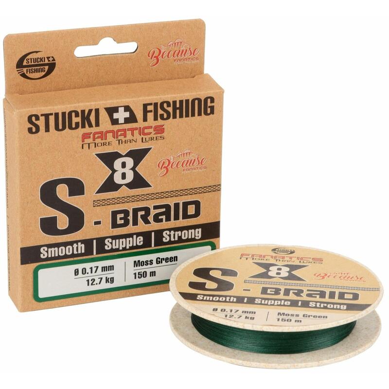 Stucki S-BRAID X8 MOSS GREEN 150m - 0.20mm