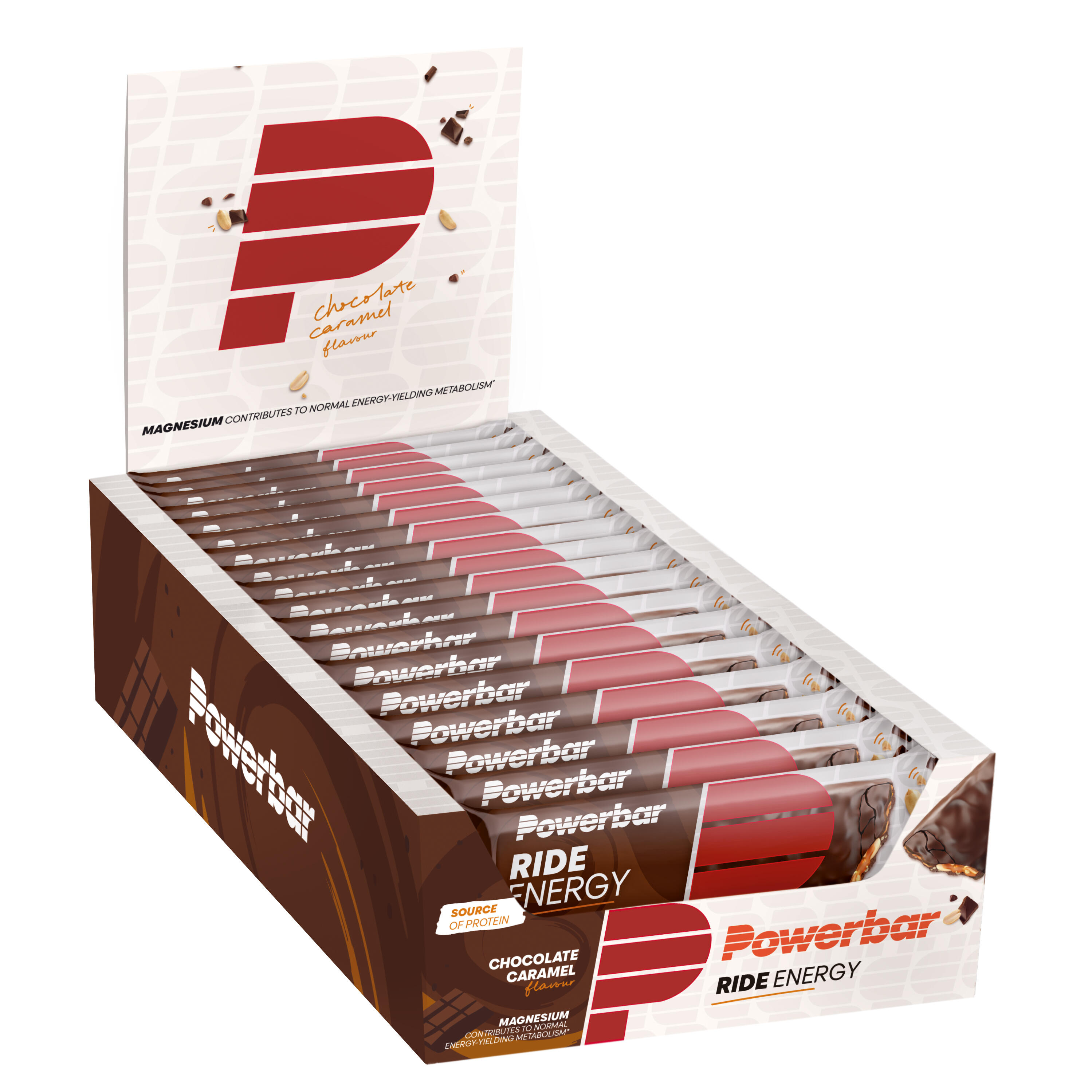 Barretta proteica Ride Energy 55g PowerBar (confezione da 18)