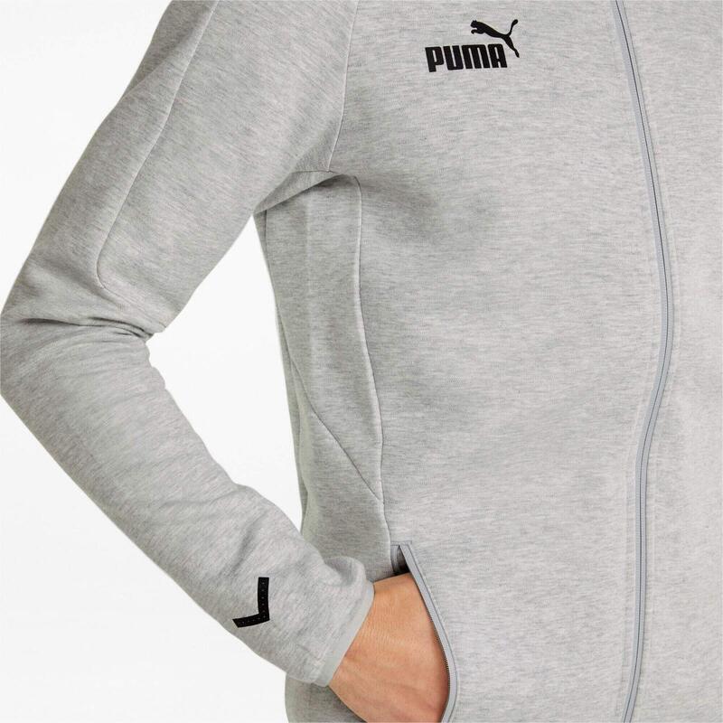 Sudadera Puma Teamfinal Casuals Hooded Jkt, Gris, Hombre