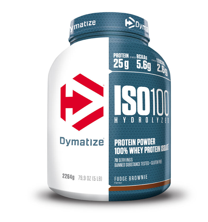 DYMATIZE Dymatize ISO 100 (2264g) Fudge Brownie - Eiwitten - Wei-eiwit isolaat