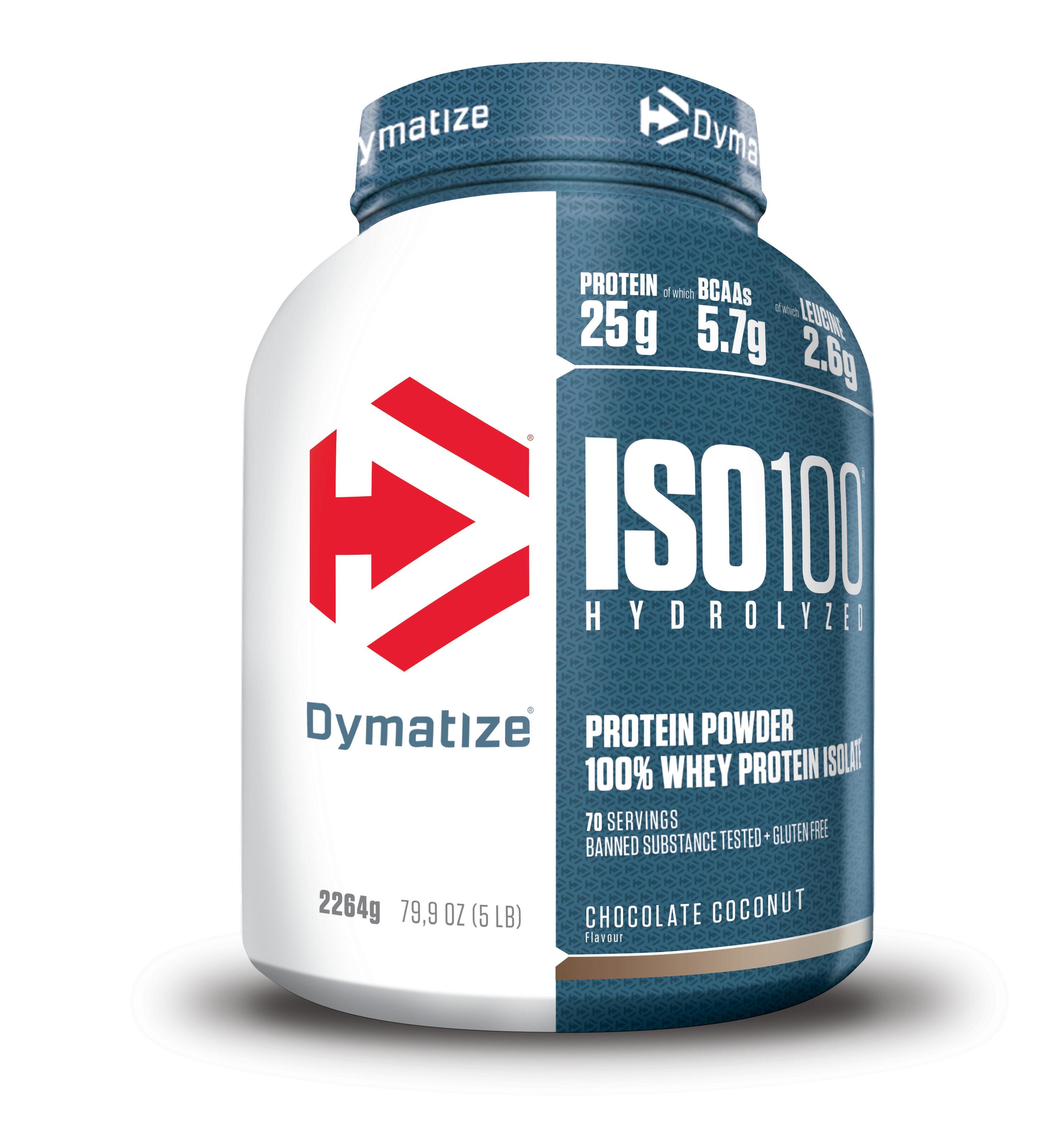 DYMATIZE Dymatize ISO 100 (2264g) Chocolate Coconut - Eiwitten - Wei-eiwit isolaat