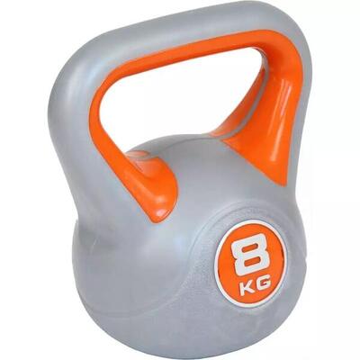Aktivsport Kettlebell 8 kg mit Kunststoffbeschichtung