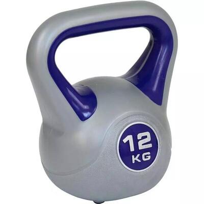 Aktivsport-Kettlebell 12 kg mit Kunststoffbeschichtung