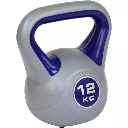 Aktivsport-Kettlebell 12 kg mit Kunststoffbeschichtung