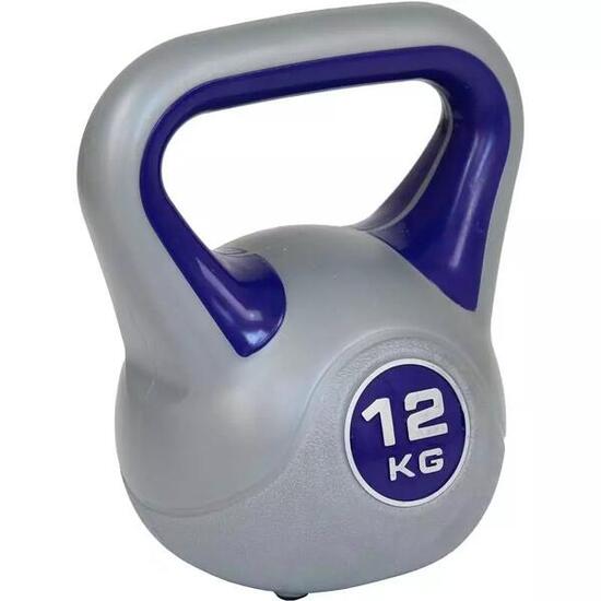 Aktivsport-Kettlebell 12 kg mit Kunststoffbeschichtung