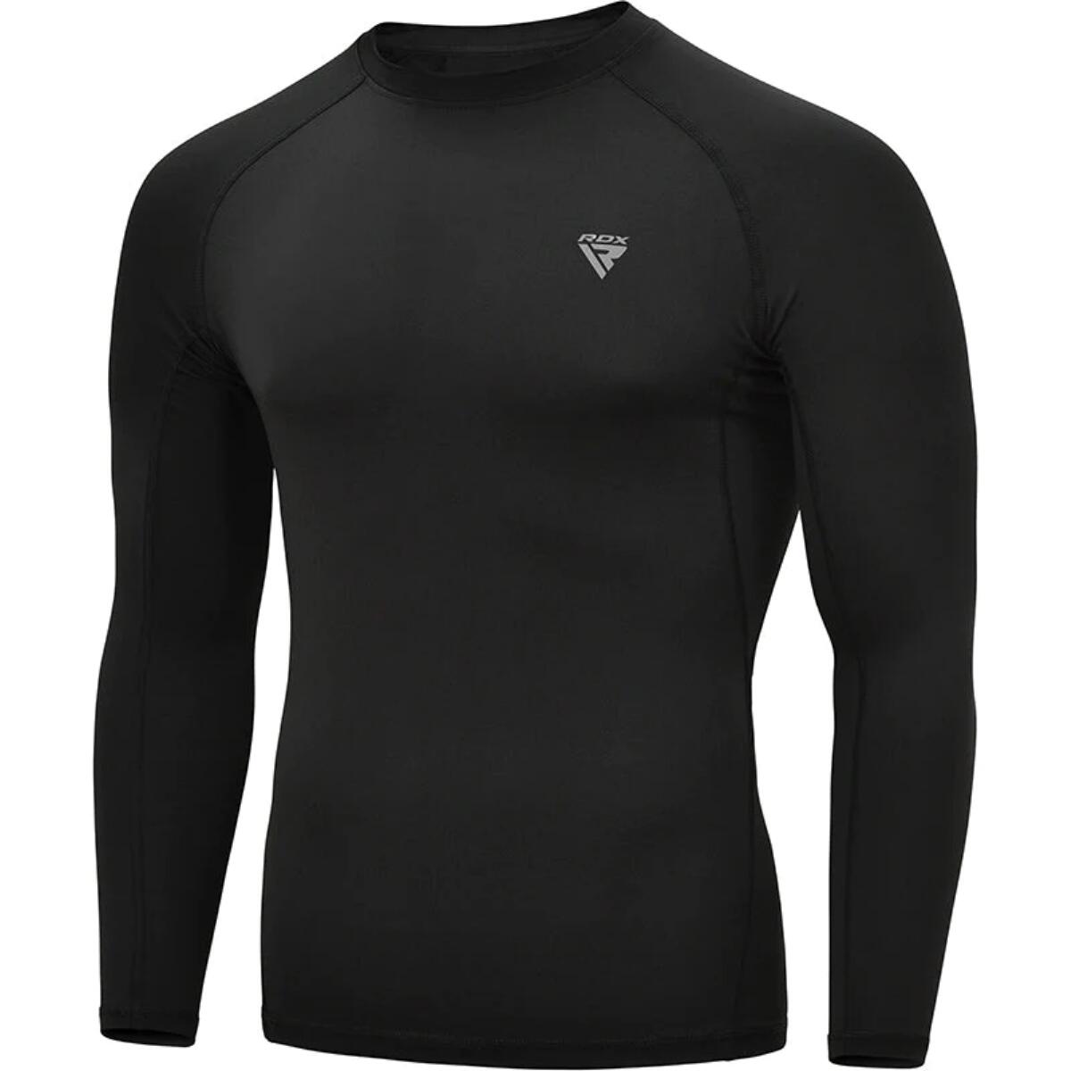 RDX SPORTS Clothing T15 Compression Rash Guard Black Full-M